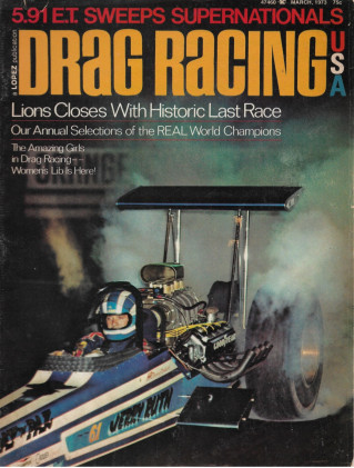 DRAG RACING USA 1973 MAR - GIRLS IN DRAG RACING, JIM ANNIN, DON MOODY*